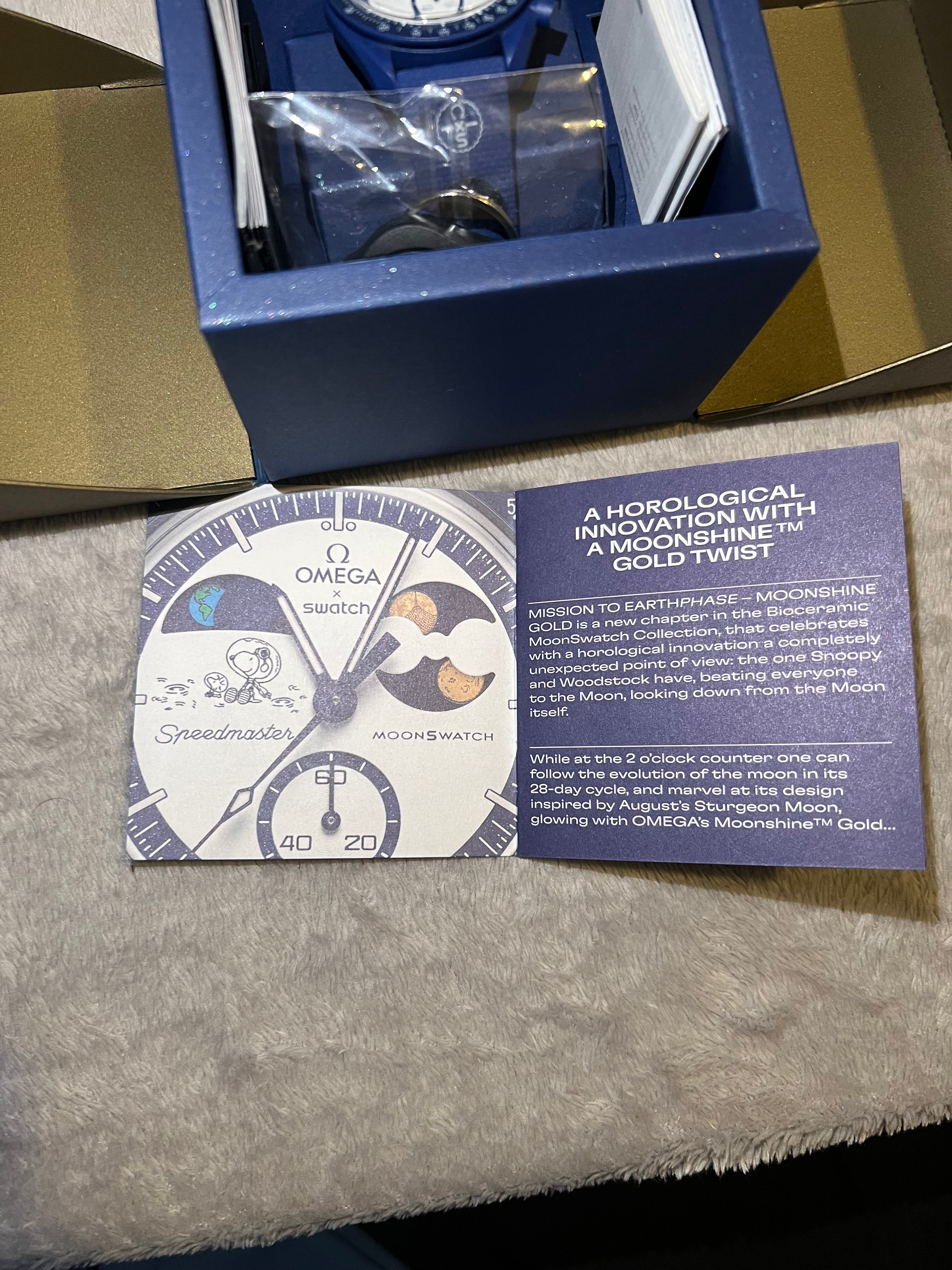 OmegaXSwatch bioceramic MoonSwatch “mission to earthphase moonshine gold”