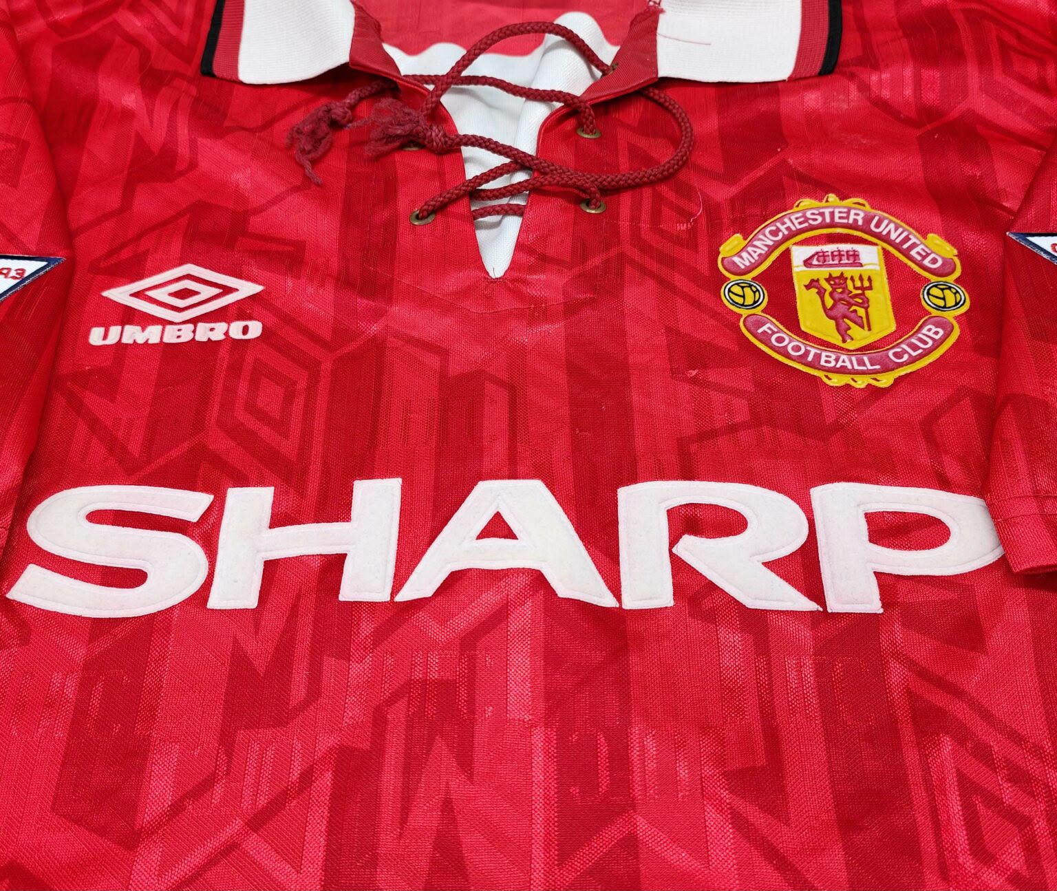 maglia ufficiale del Manchester United della stagione 1992-1994
