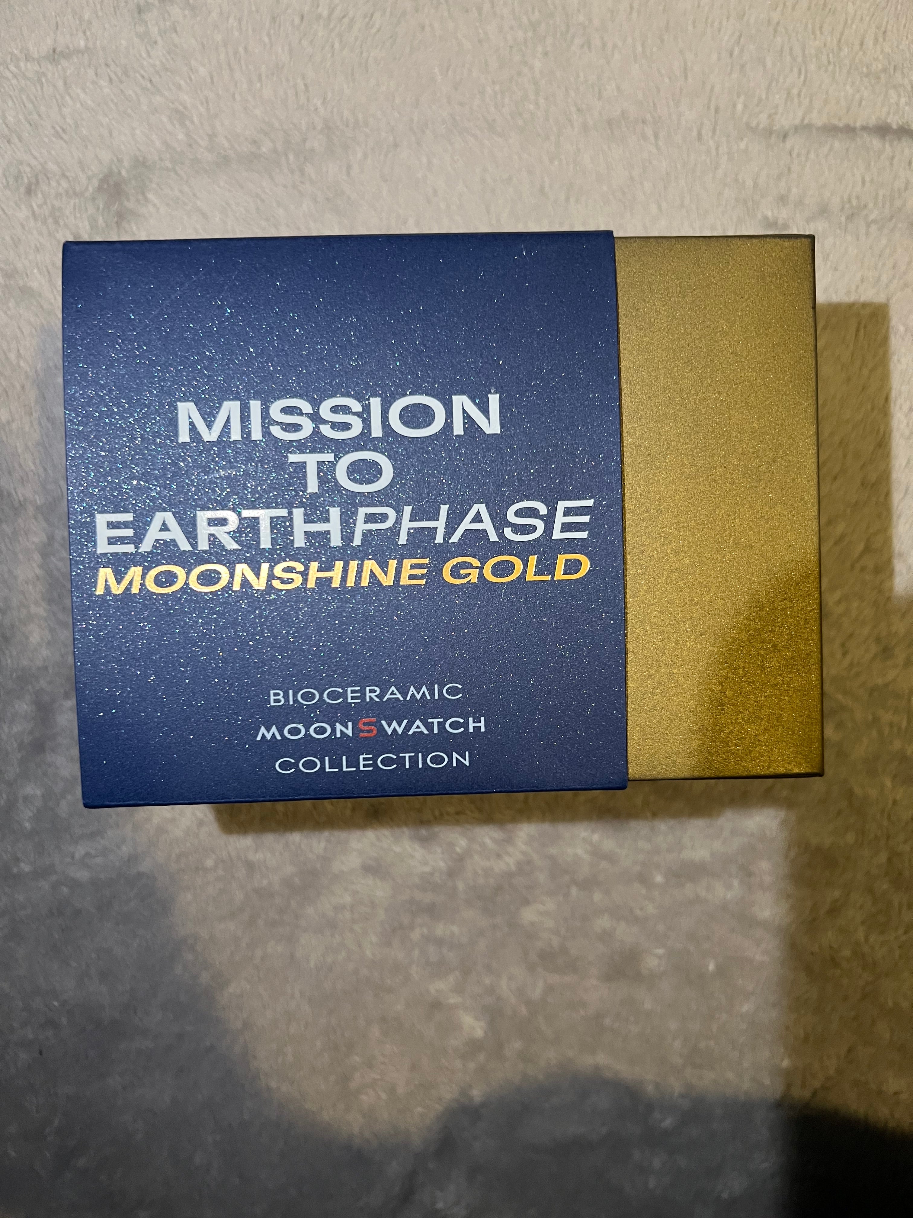 OmegaXSwatch bioceramic MoonSwatch “mission to earthphase moonshine gold”