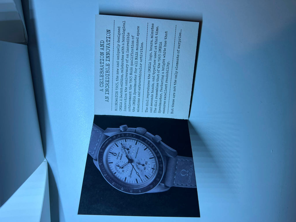 Swatch x Omega Bioceramic Moonswatch 1965.